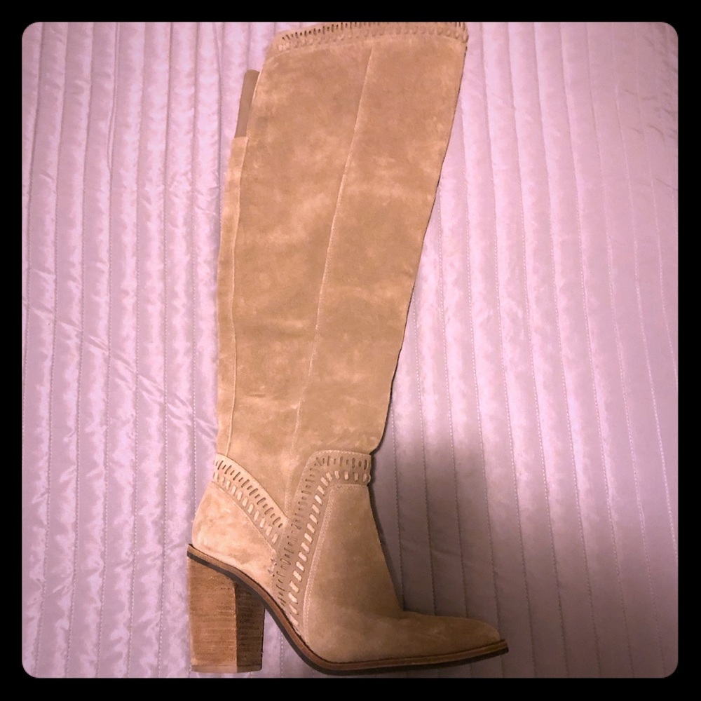 Vinca Camuto Over the Knee Suede Boots Sz.9